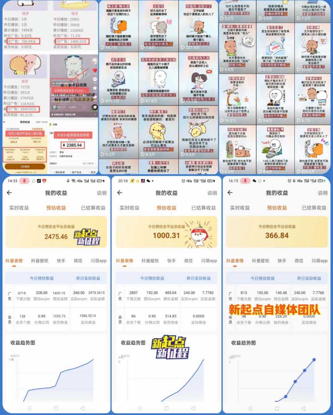 动态背景表情包取图小程序,1万播放量收益10~15元